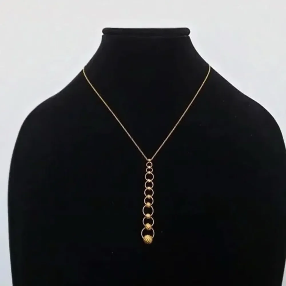 Argento Vivo Sterling Silver Beaded Pendant Necklace